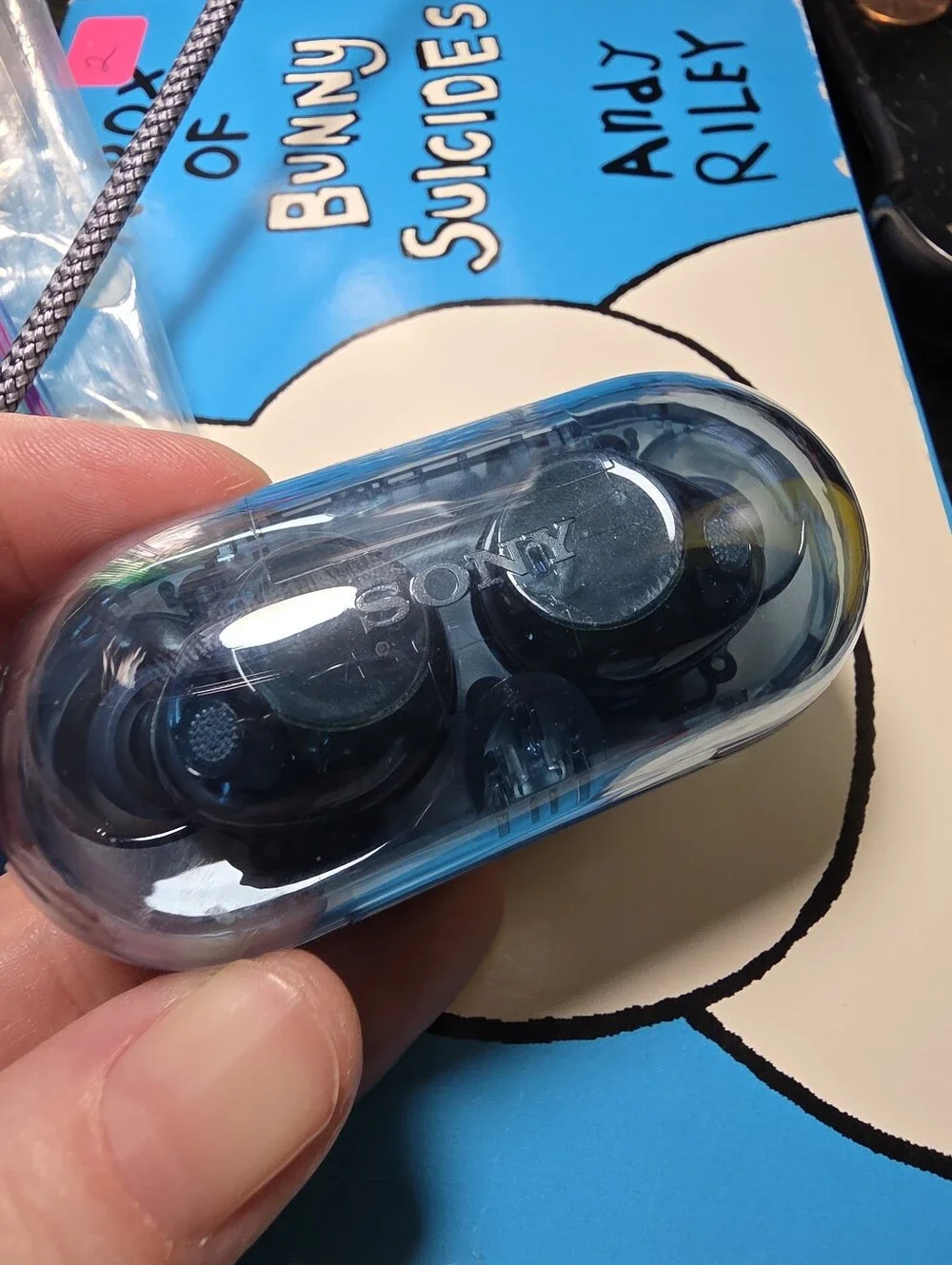 Clear Blue Sony WF-C710N Truly Wireless Noise Canceling Earbuds